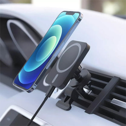 Magnetic Wireless Charger for MagSafe Car Vent Mount 7.5w - 15w - Just Wireless