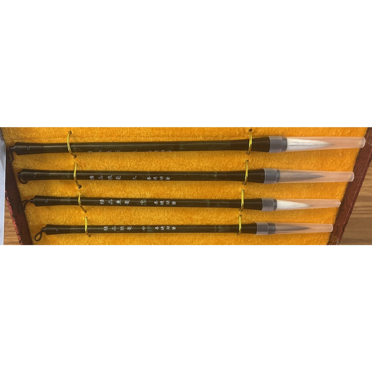 Chinese Calligraphy Set Japanese Kanji Art Beginners Sumi Brushes Ink Stone Case