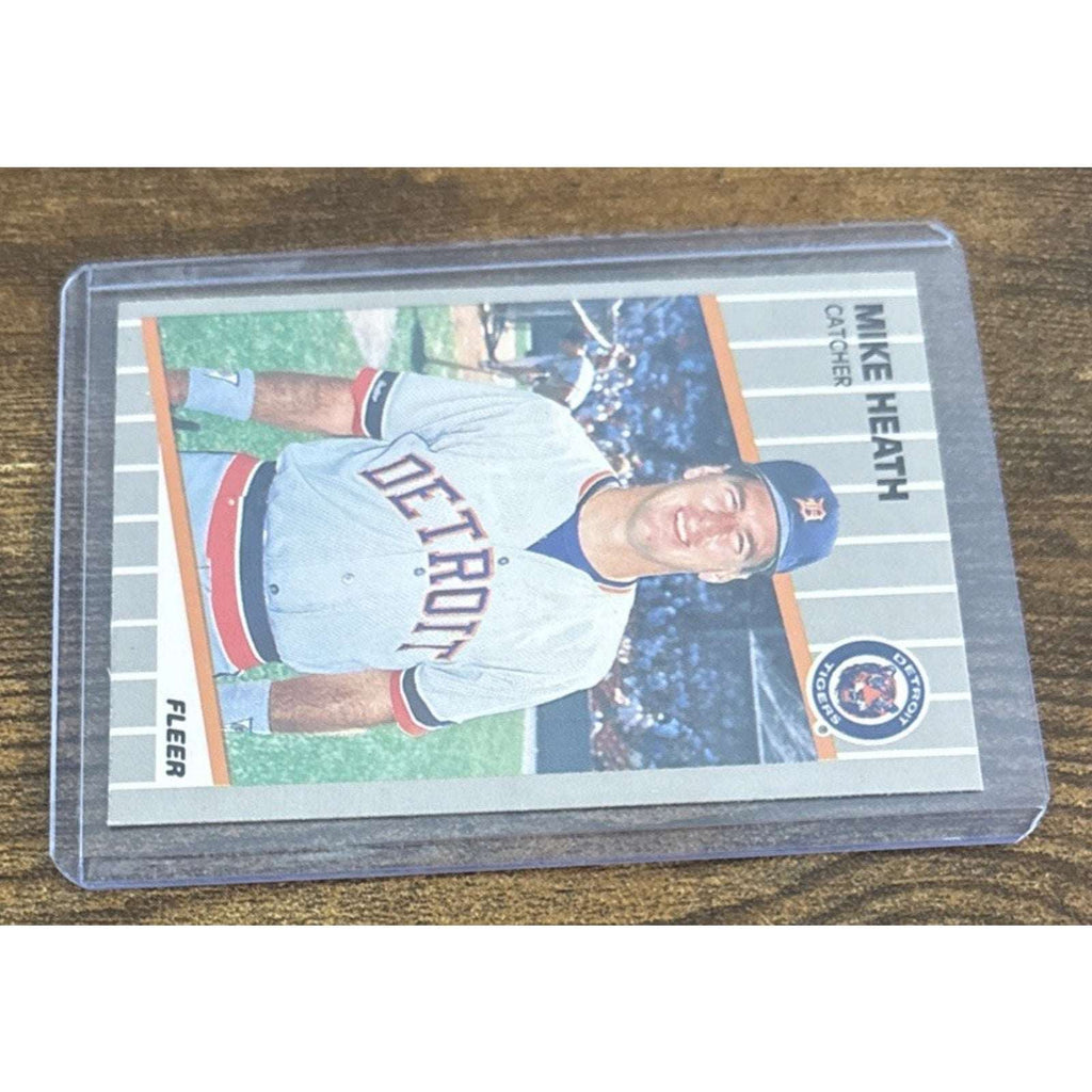 1989 FLEER #132 TOM BROOKENS MIKE HEATH Error Cards - TIGERS - Pack to Sleeve