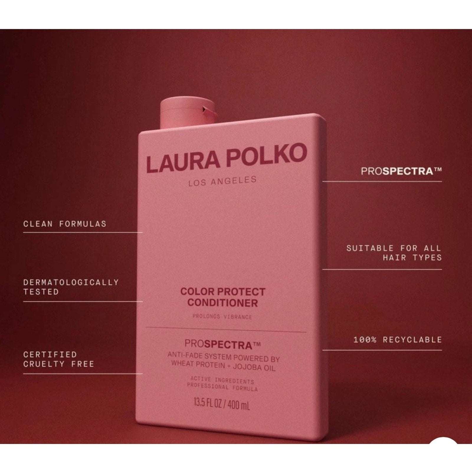 2PC Laura Polko ProSpectra Color Protect Conditioner JOJOBA Oil + Wheat Protein