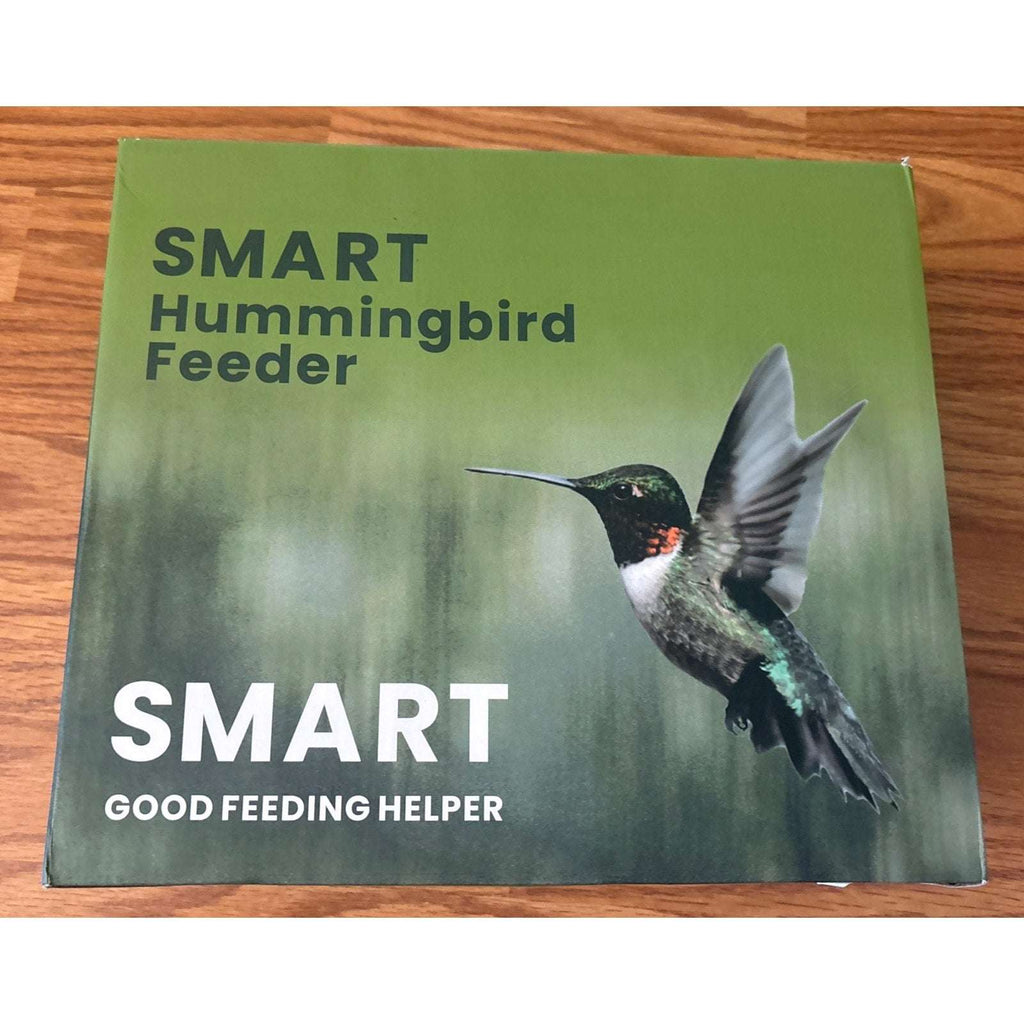 Glass Smart Solar Powered Hummingbird Feeder w/ Camera 2K HD Live View, AI ID