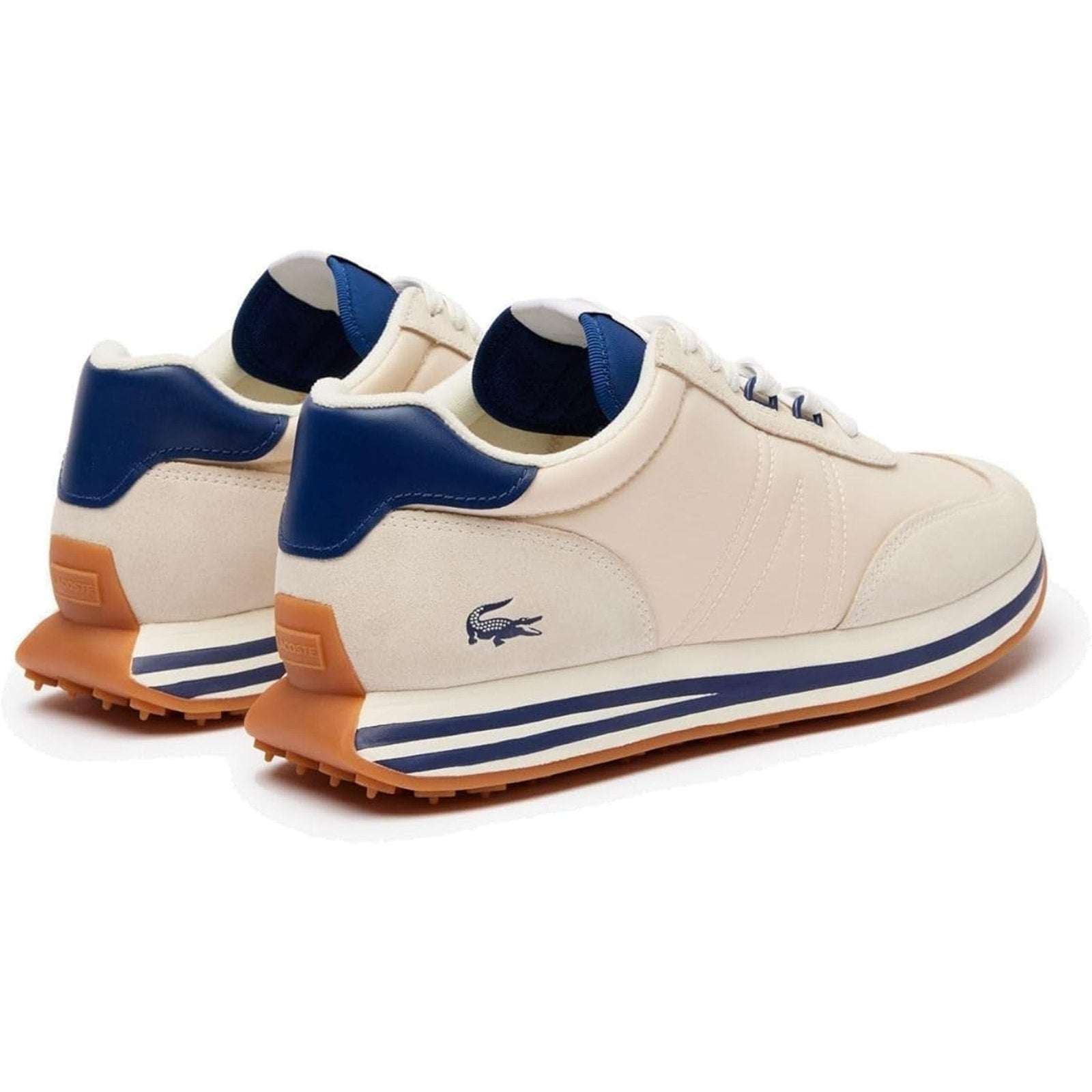 Lacoste L-Spin 223 1 SMA 746SMA0005 Off-White Navy Streetwear Mens Sneakers 11.5
