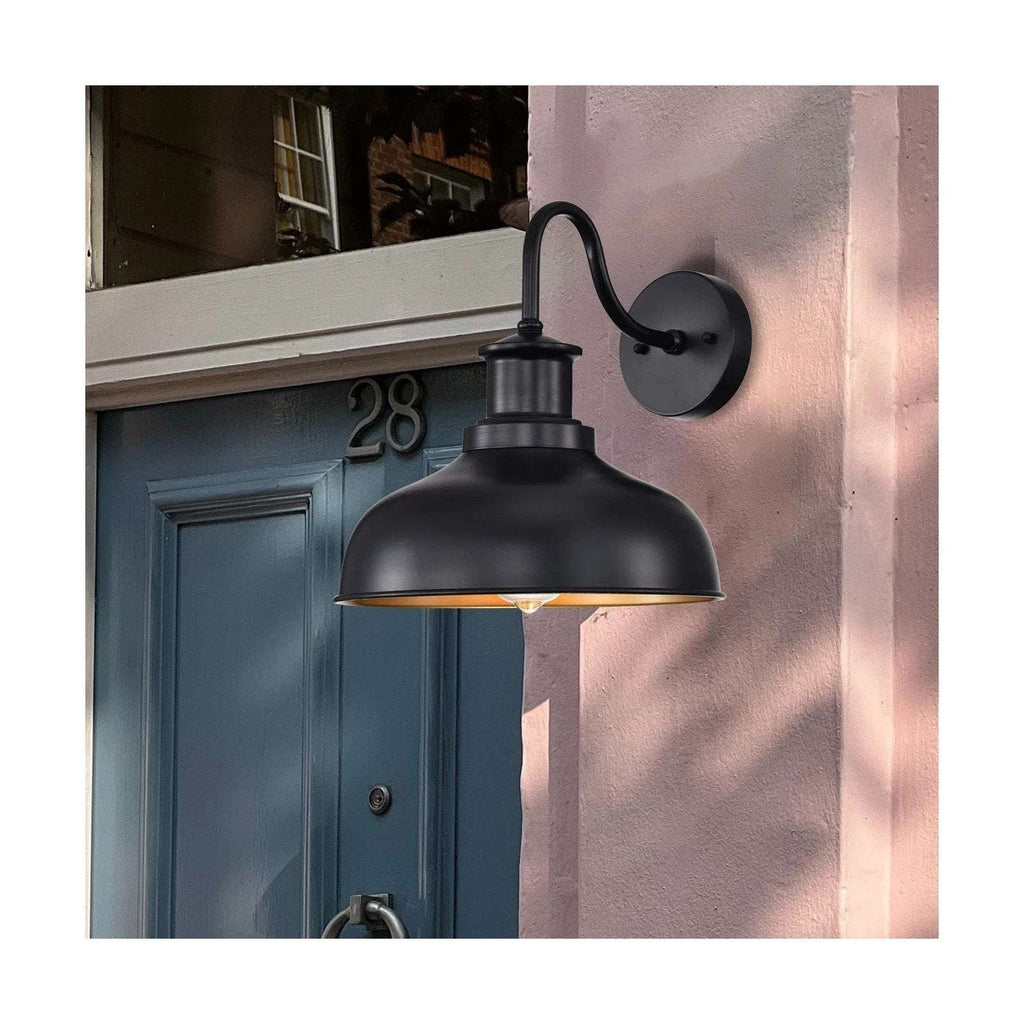 Diyel Outdoor DUSK TO DAWN Gooseneck Barn Light Wall Sconce Farmhouse Rustic