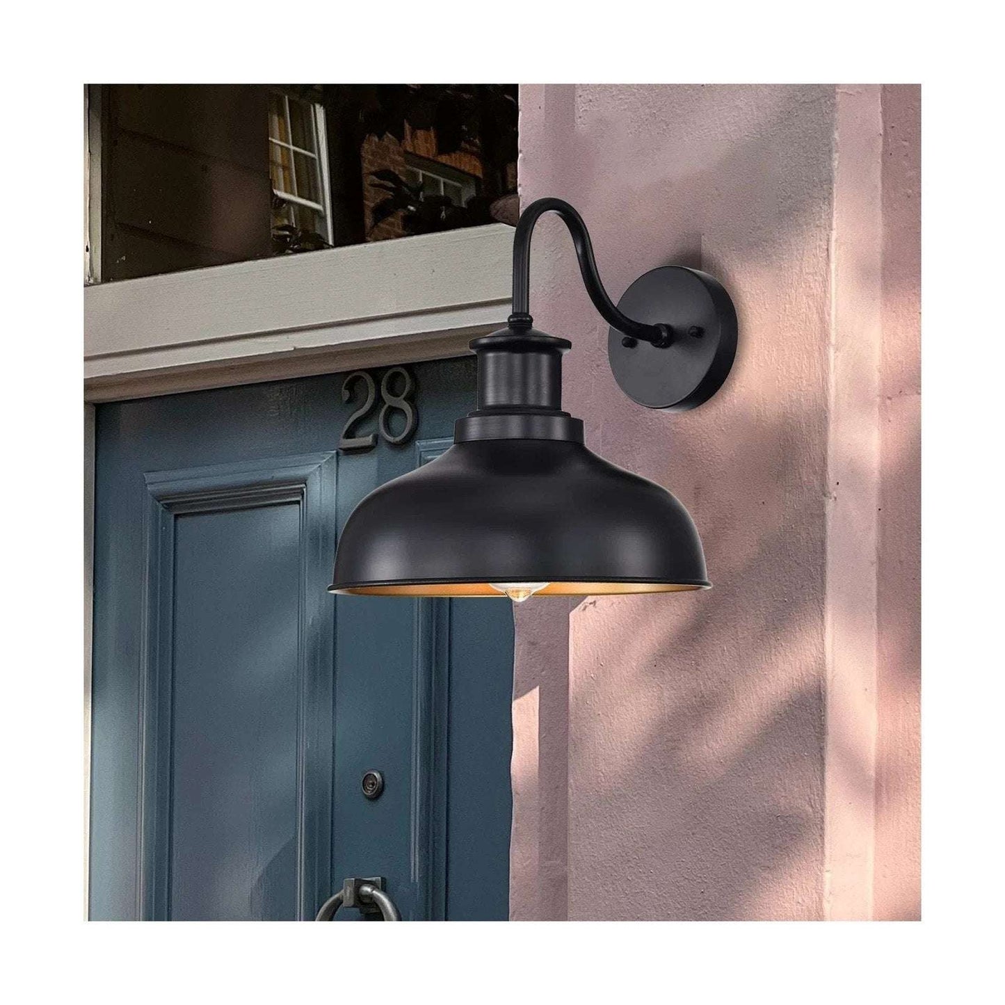 Diyel Outdoor DUSK TO DAWN Gooseneck Barn Light Wall Sconce Farmhouse Rustic