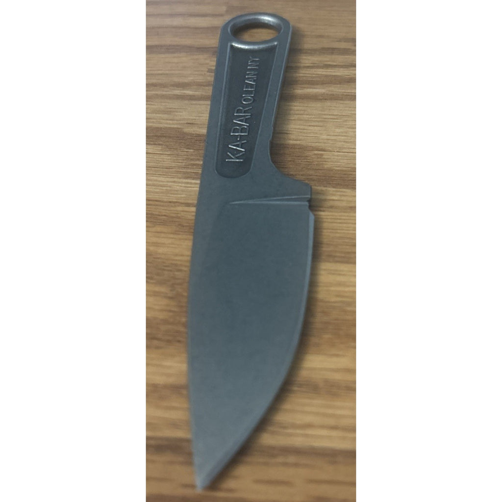 KA-BAR 1119 Forged Wrench Knife 3" 425 Stainless Fixed Blade EDC Sheath USA