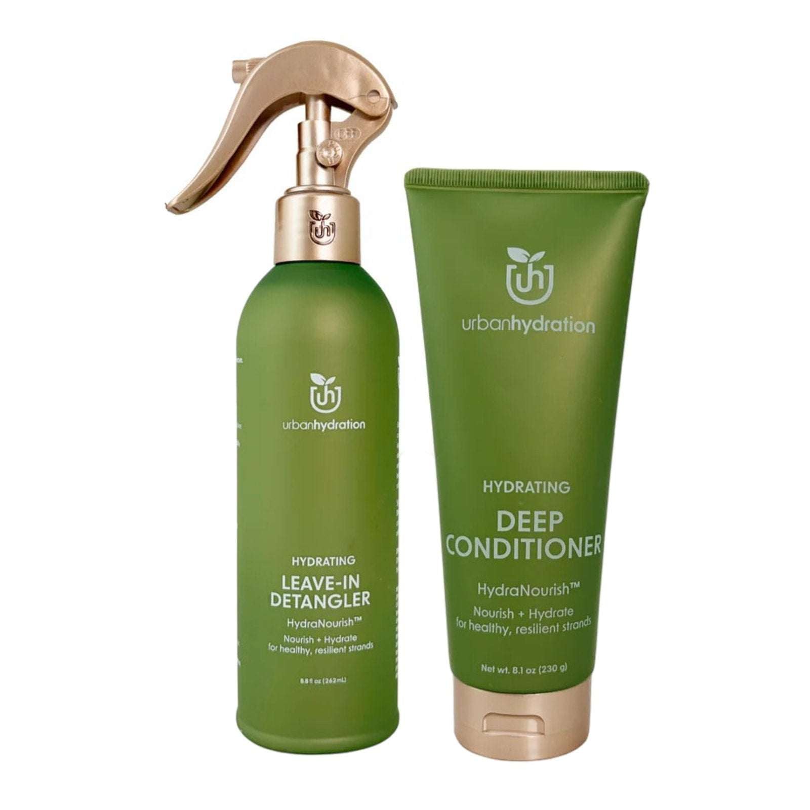 2PC Urban Hydration HydraNourish Leave-in Detangler Spray & Deep Conditioner NEW