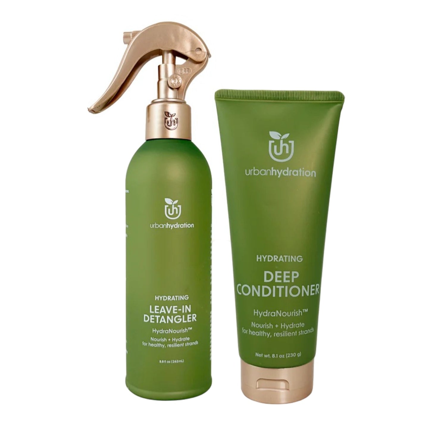 2PC Urban Hydration HydraNourish Leave-in Detangler Spray & Deep Conditioner NEW