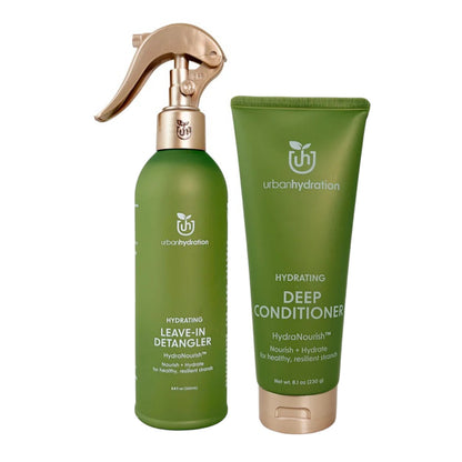 2PC Urban Hydration HydraNourish Leave-in Detangler Spray & Deep Conditioner NEW