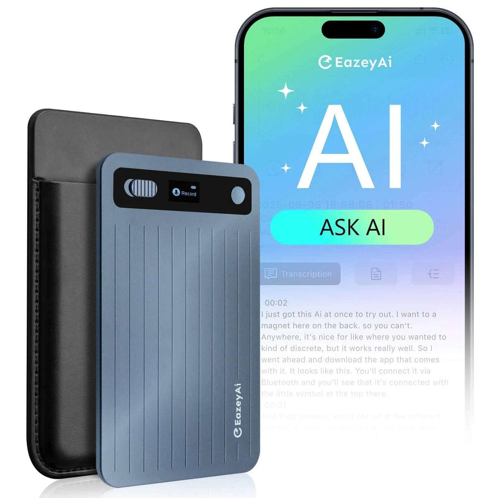 NOTE AI Voice Recorder, Transcribe & Summarize, 140 Languages Voice to Text 64GB