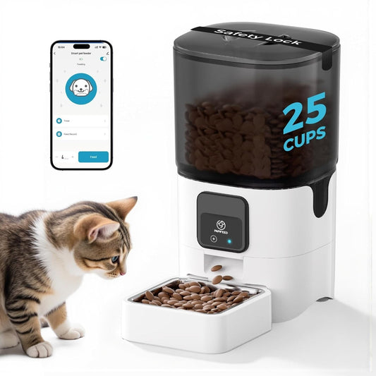 Automatic 6L Multi Cat Dog Pet Food Dispenser with Slow Feed 5G WiFi APP Control
