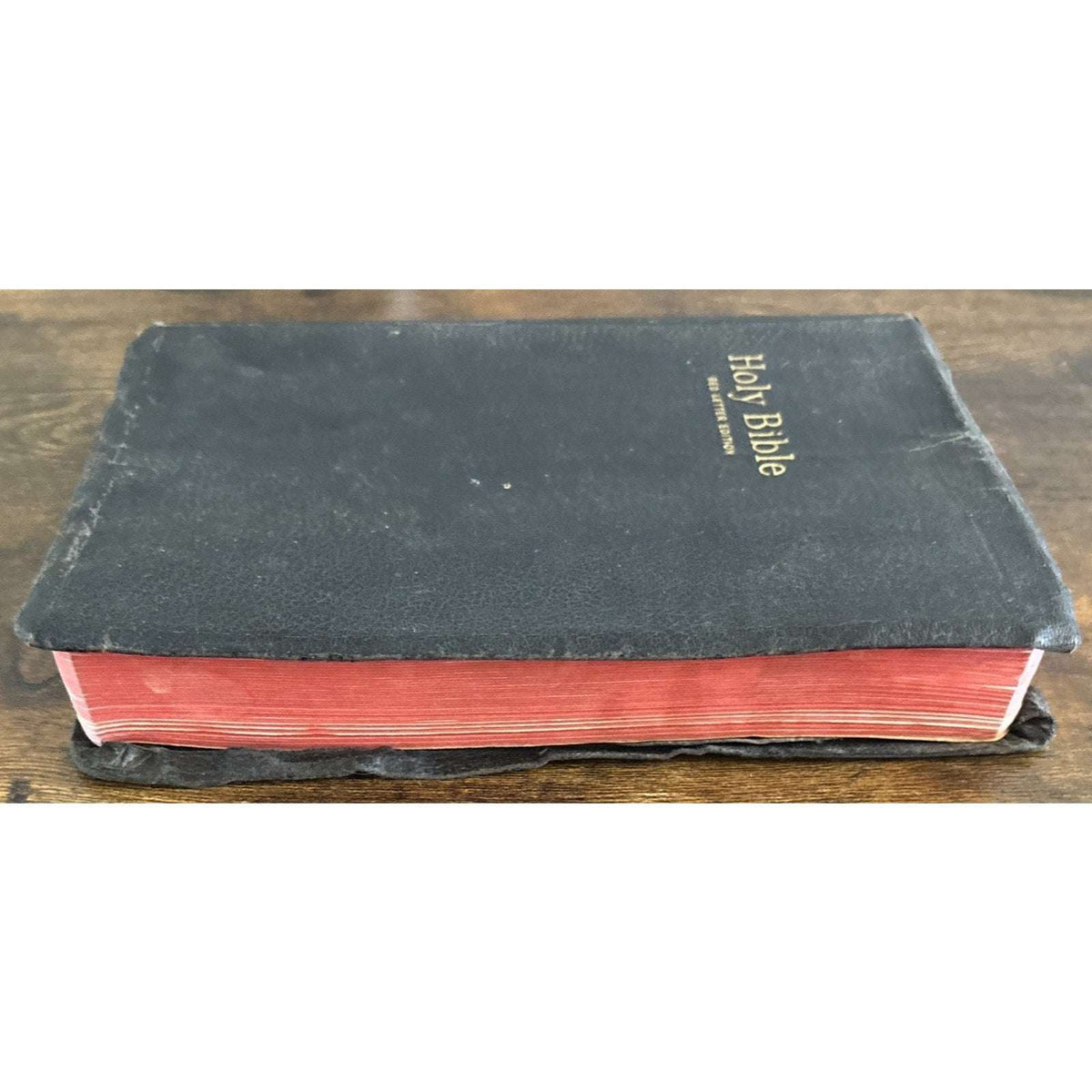 Vintage Holy Bible KJV Red Letter Edition Black World Publishing Large Print