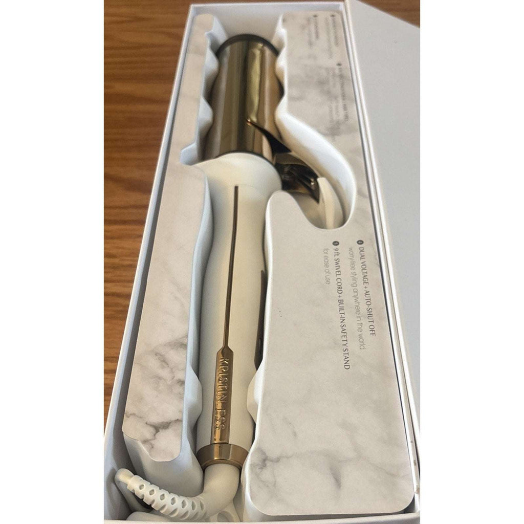 Kristin Ess Soft Bend 2" Titanium Curling Iron Rapid Heat, 4 Heat Setting, Dual
