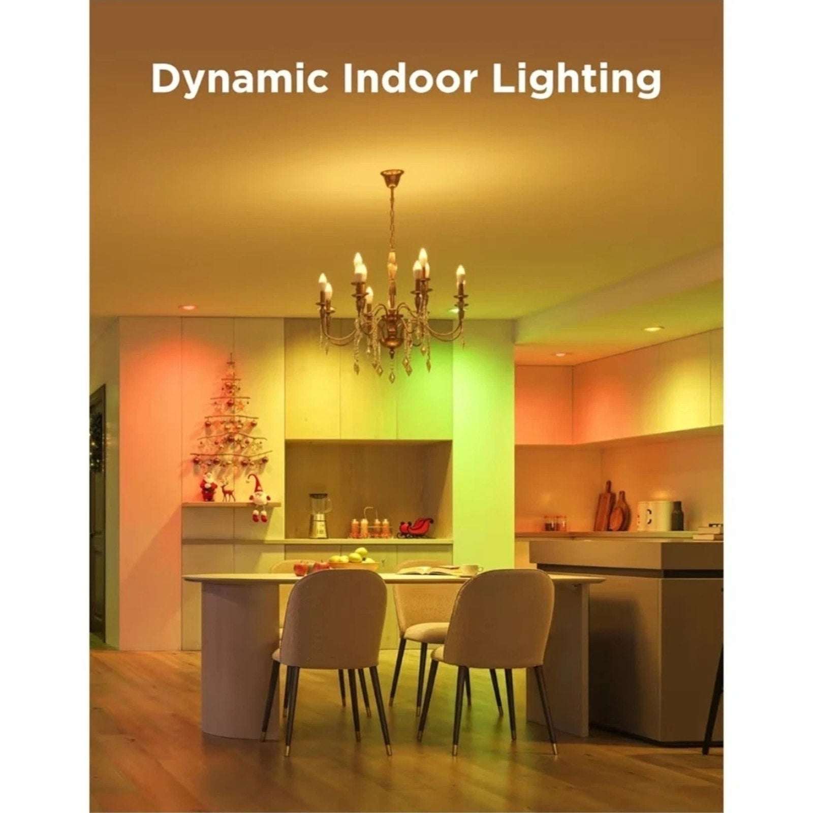 Govee E12 4 Pack Led Smart Bulbs H600B WiFi Candelabra Alexa/Google/Matter RGBWW