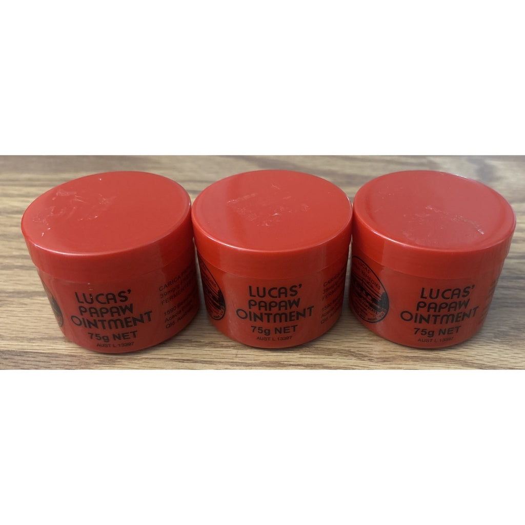 Lucas’ Papaw Ointment 75g x 2 Pack Natural Skin Healing Balm for Cuts & Dry Lips