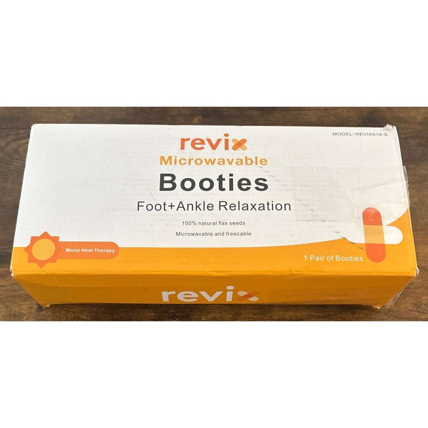 REVIX Microwavable & Freezable Booties Feet Ankle Warmers Hot/Cold Socks