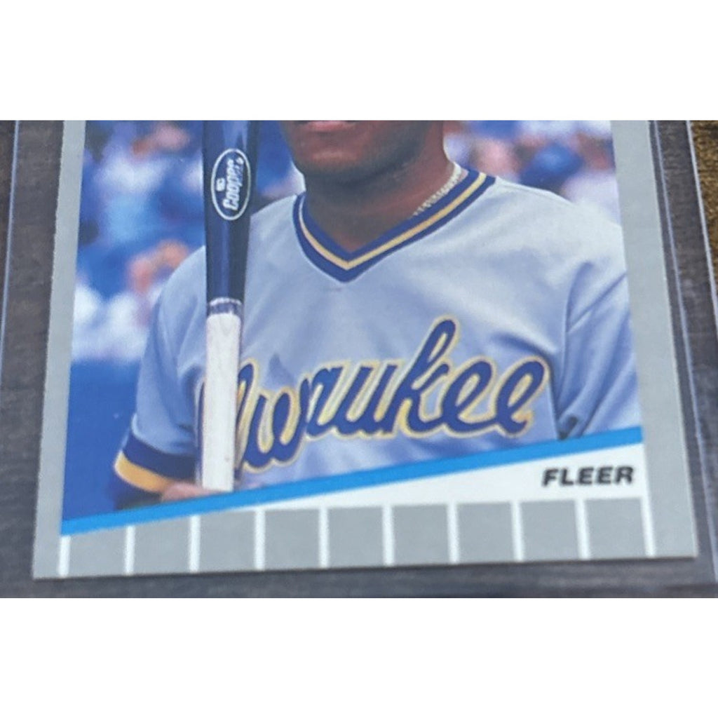 1989 FLEER #196 GARY SHEFFIELD - BREWERS - From Pack to Sleeve - MLB Baseball