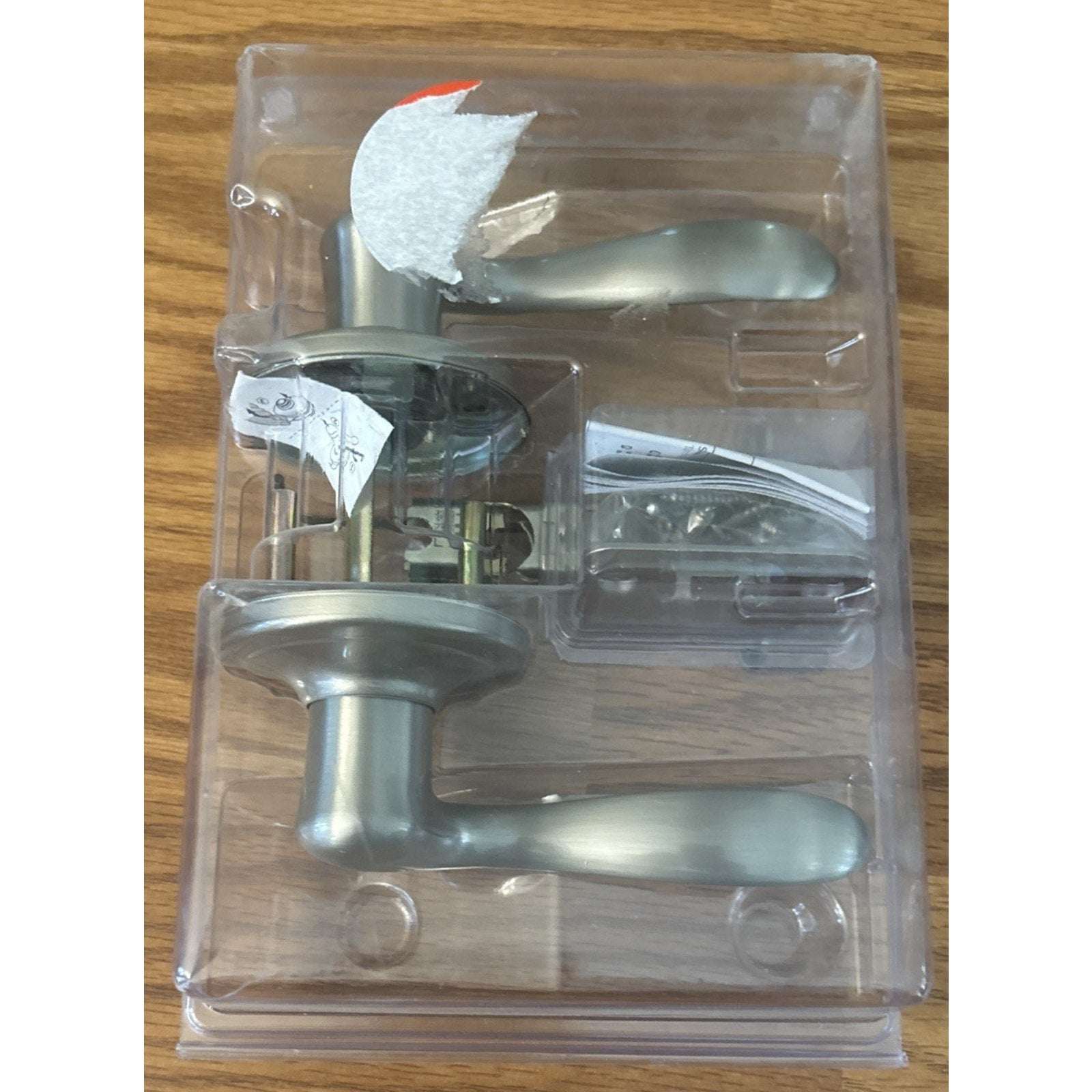 KWIKSET 97200-777 Hall/Closet Microban Tustin Passage Door Handle Satin Nickel