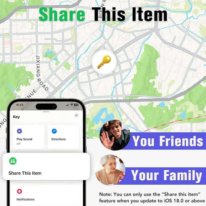 4Pk Smart Bluetooth Tracker Tag Item Finder Locator for Keys Luggage Bag (iOS)