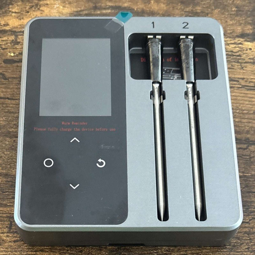Smart Wireless BT Meat Thermometer 2 Probes 6 Sensors Instant Read App Control