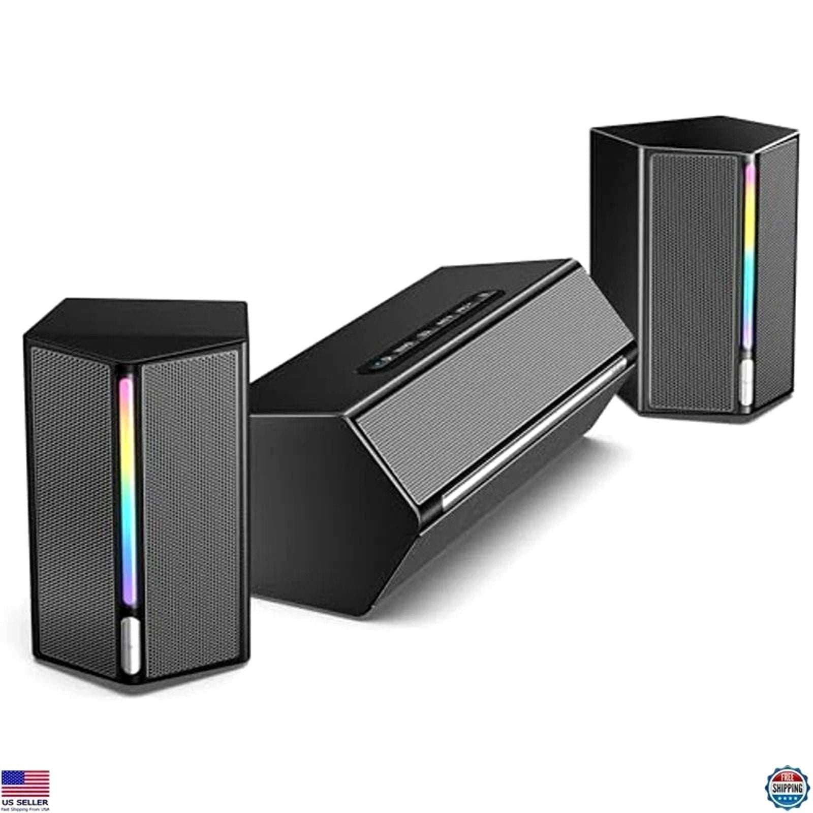 FIFINE AmpliGame A22 RGB Speaker System with Subwoofer - Gaming Sound Control