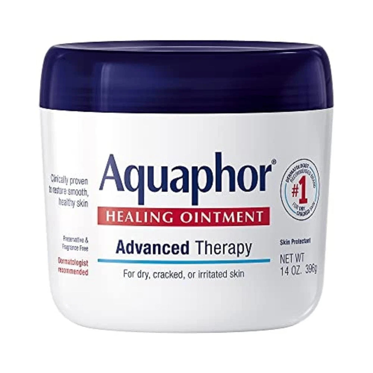 Aquaphor Healing Ointment Advanced Therapy Skin Protectant, 14 Oz Jar NEW
