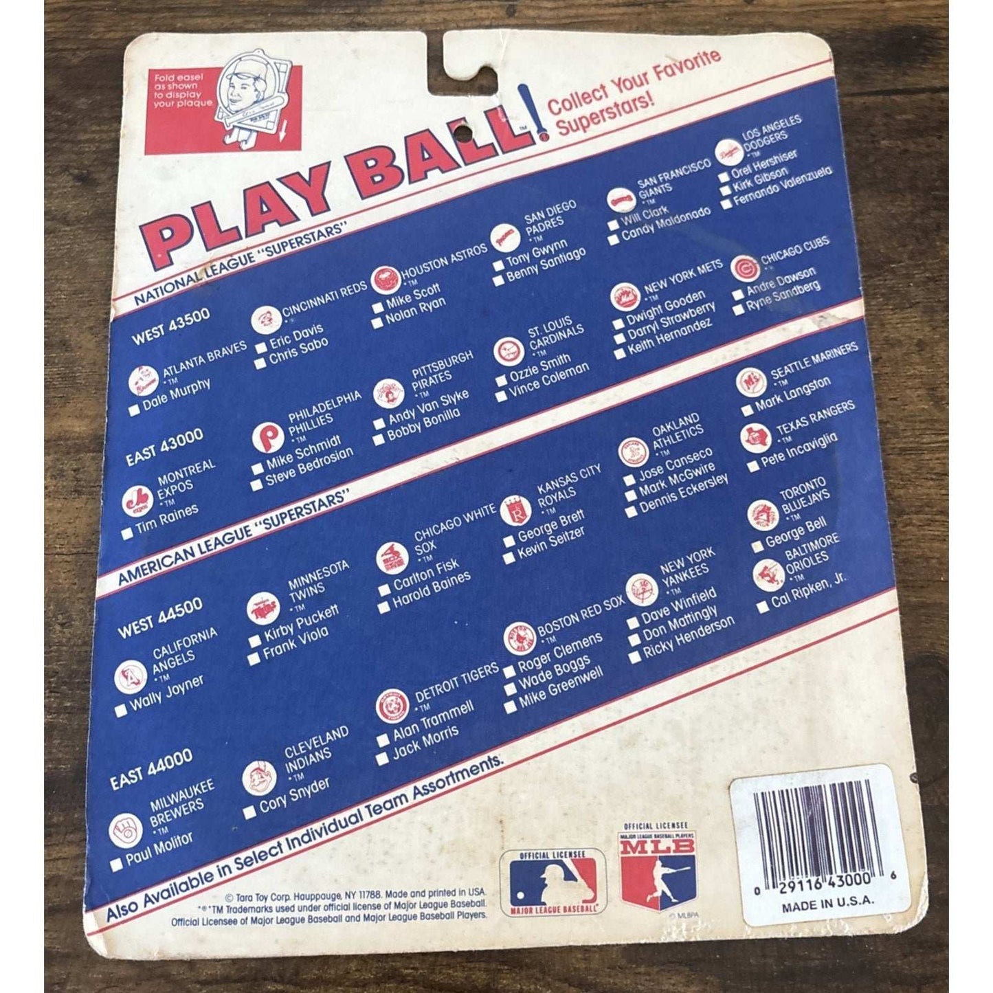 MLB Play Ball! Roger CLEMENS Bobby Bonilla Eric Davis Superstar Collector Plaque