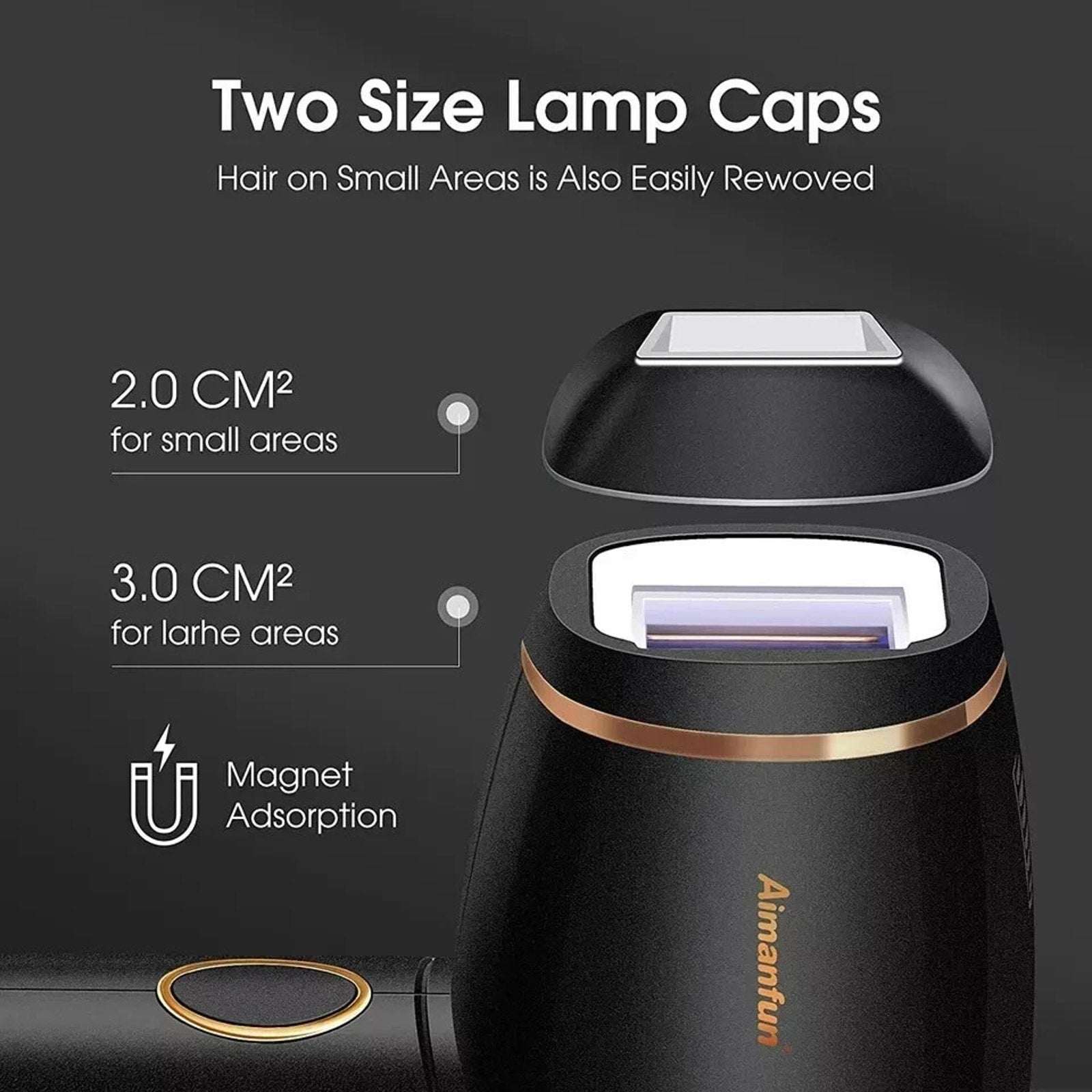 Aimanfun Ice Sense IPL Hair Remover A-3588 - 300K+ Flashes, Cooling, Automatic
