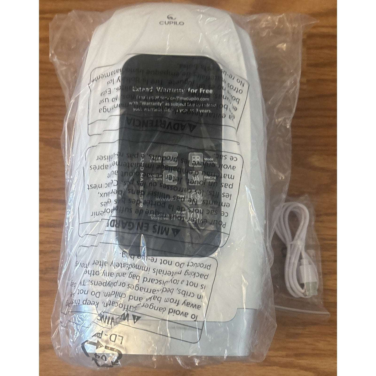 Hand Massager w/ Heat & Compression 6 Level Compression 6 Mode w/ Pressure Point