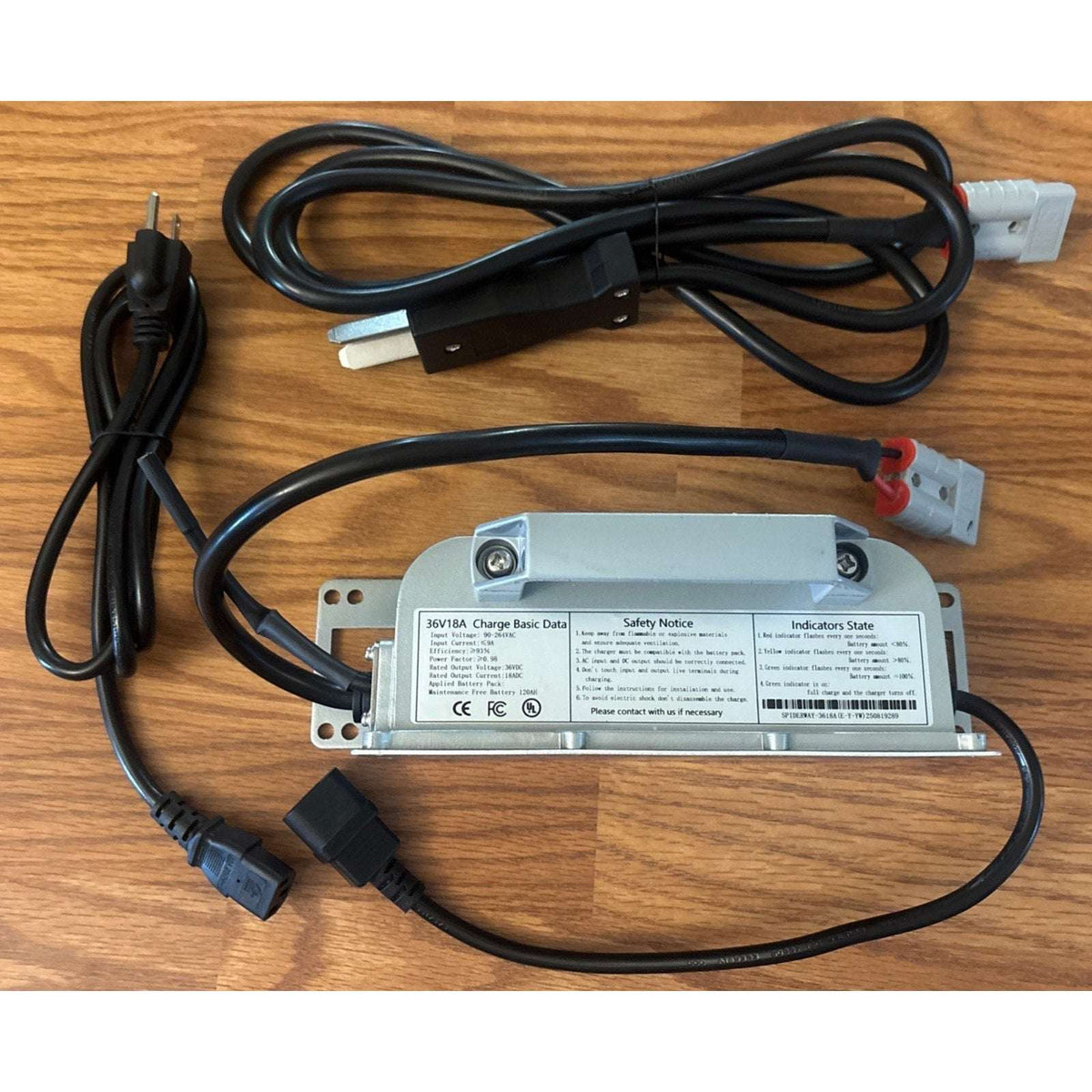36 Volt 18 AMP Battery Charger Crowfoot Plug For EZGO Club Car Yamaha Golf Cart
