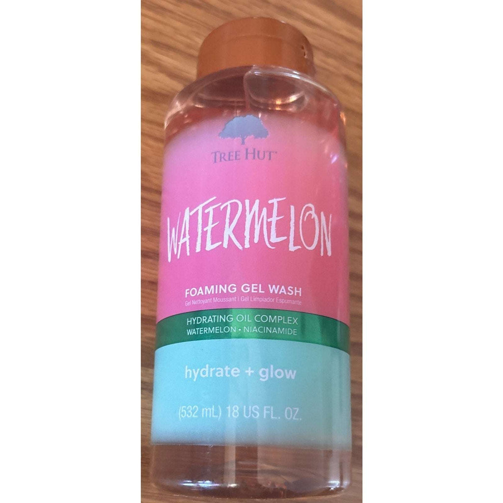 2 x Tree Hut Watermelon HYDRATE & GLOW Moisturizing Foaming Gel Wash w Aloe 18oz