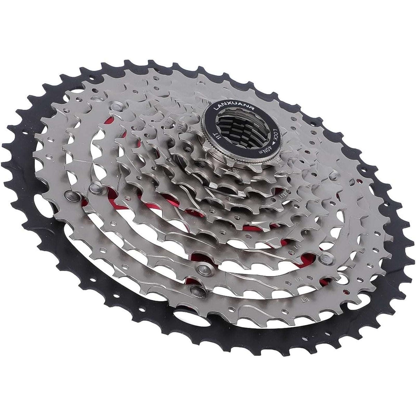 Lanxuanr 10-Speed Sprocket Cassette 10-50t for Mountain Bike and Road Bicycle