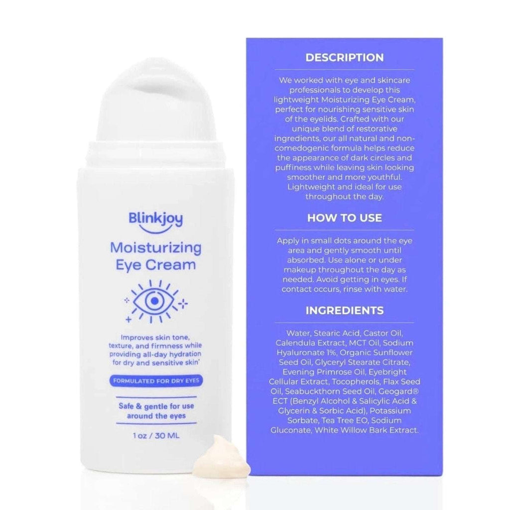 Blinkjoy Moisturizing Under Eye Cream Improves Skin Tone, Texture & Firmness 1oz