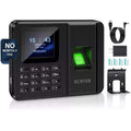 KUIIYER 2in1 Biometric Time Clock Employees Small Business Fingerprint Password