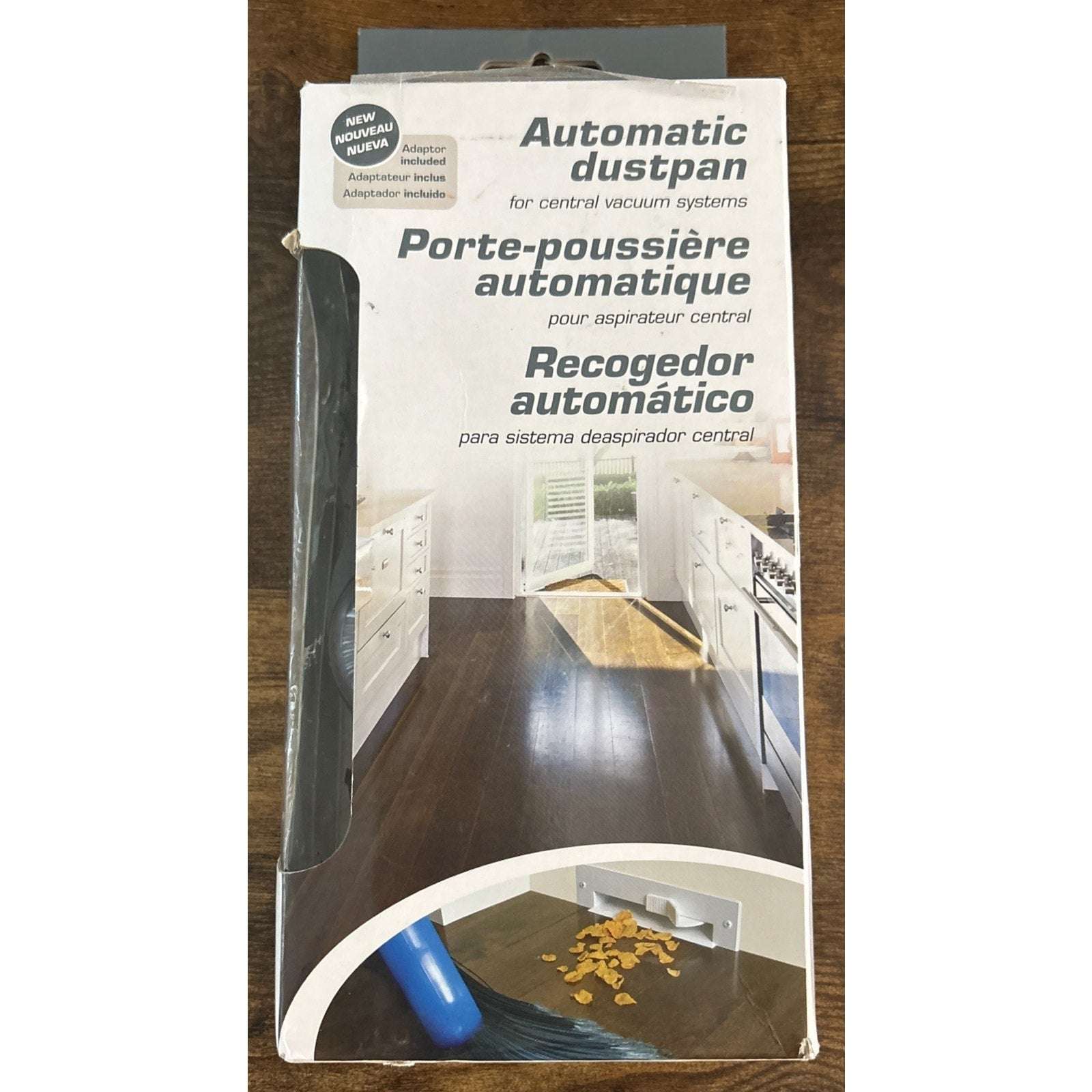 Cen-Tec Systems Central Vacuum Automatic Dustpan Sweep Inlet, Black
