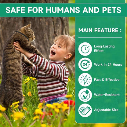 4PK Cat Flea & Tick Prevention Waterproof 32 Month Protection for Cats 12 Weeks+