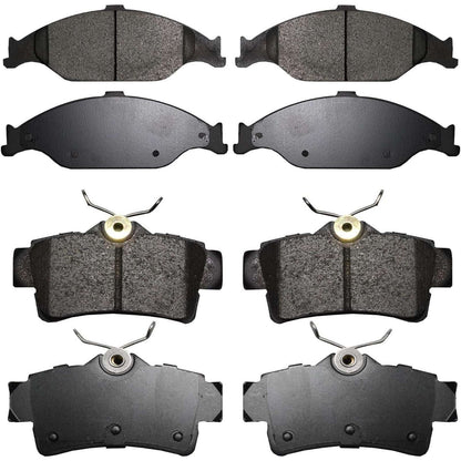 Front & Rear Ceramic Brake Pads for Ford Mustang 1999 - 2004 D804 S627