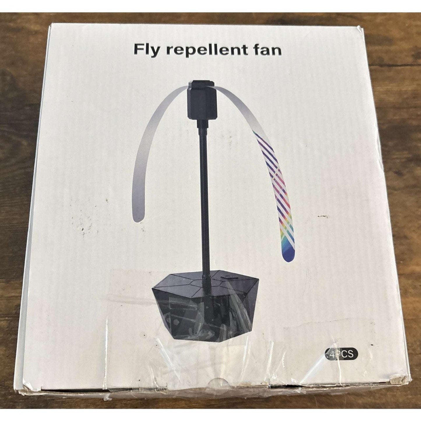 4x Portable Bug Insect Fly Repellent Fan Battery Powered Tabletop/Hanging Bendab