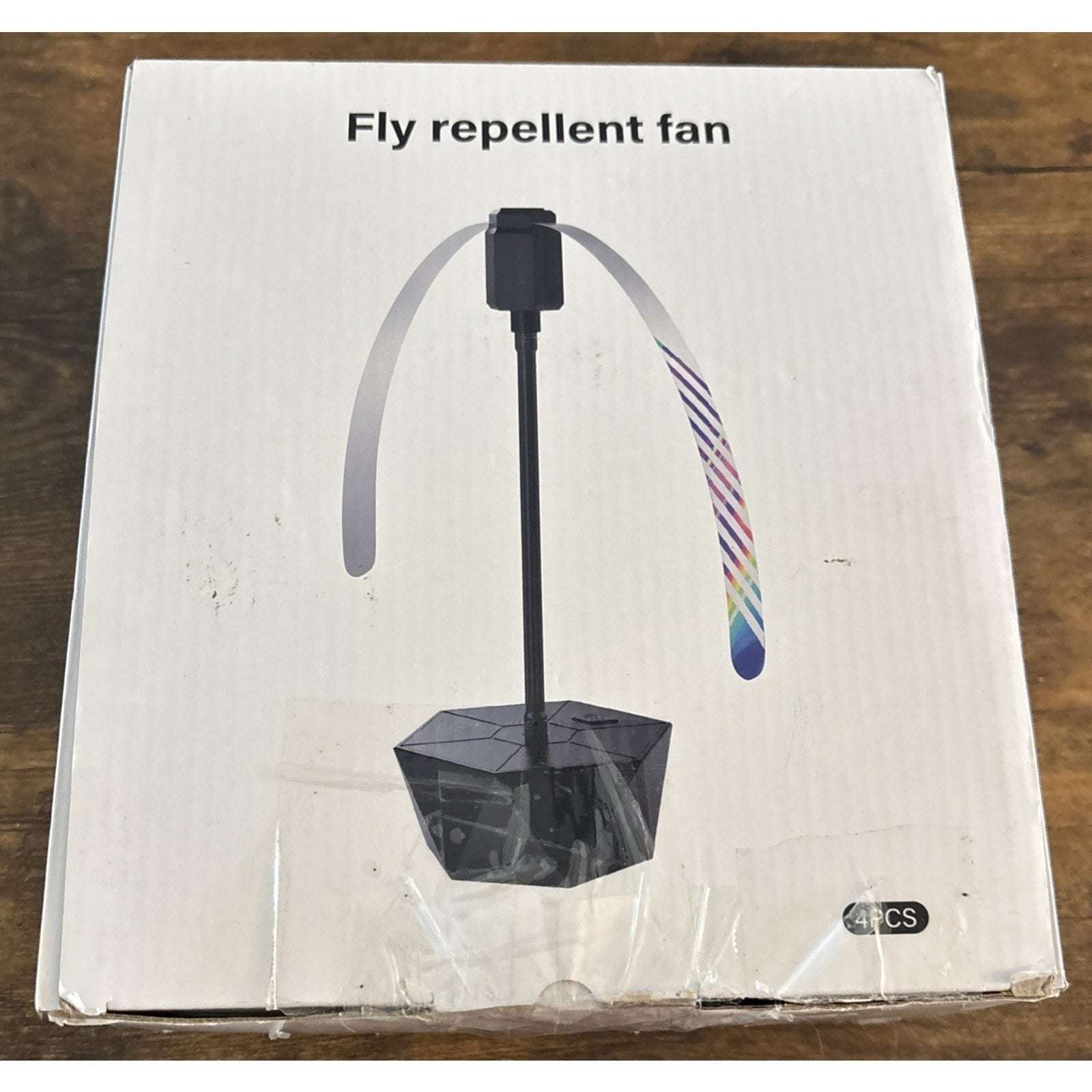 4x Portable Bug Insect Fly Repellent Fan Battery Powered Tabletop/Hanging Bendab