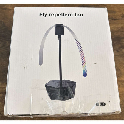 4x Portable Bug Insect Fly Repellent Fan Battery Powered Tabletop/Hanging Bendab
