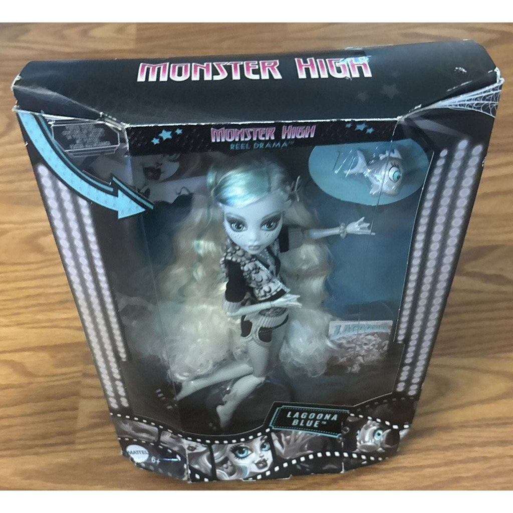 Monster High Reel Drama Black and White Lagoona Blue Doll 2025 NEW/Damaged Box