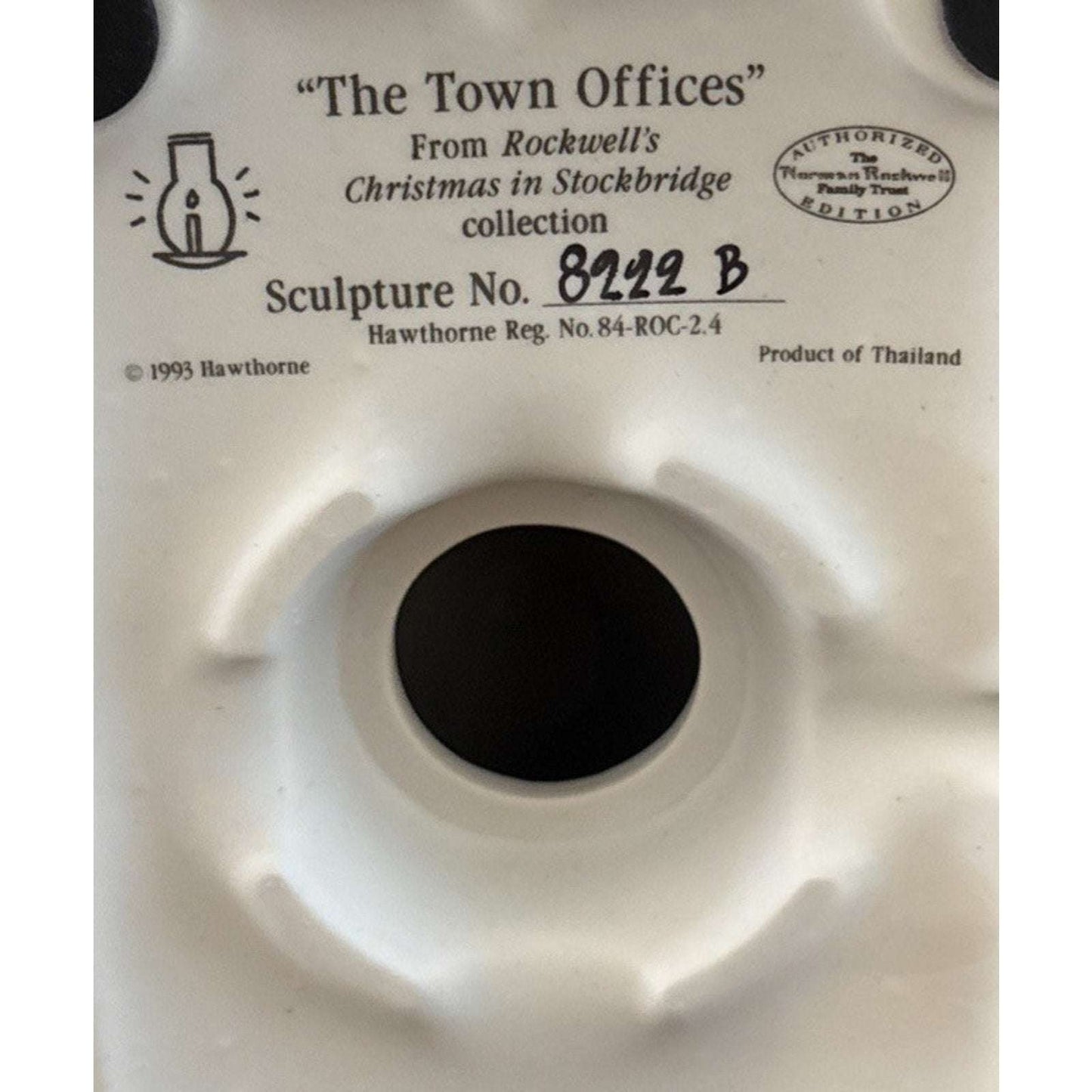 Hawthorne Rockwell's Christmas in Stockbridge "The Town Offices" Lights Up