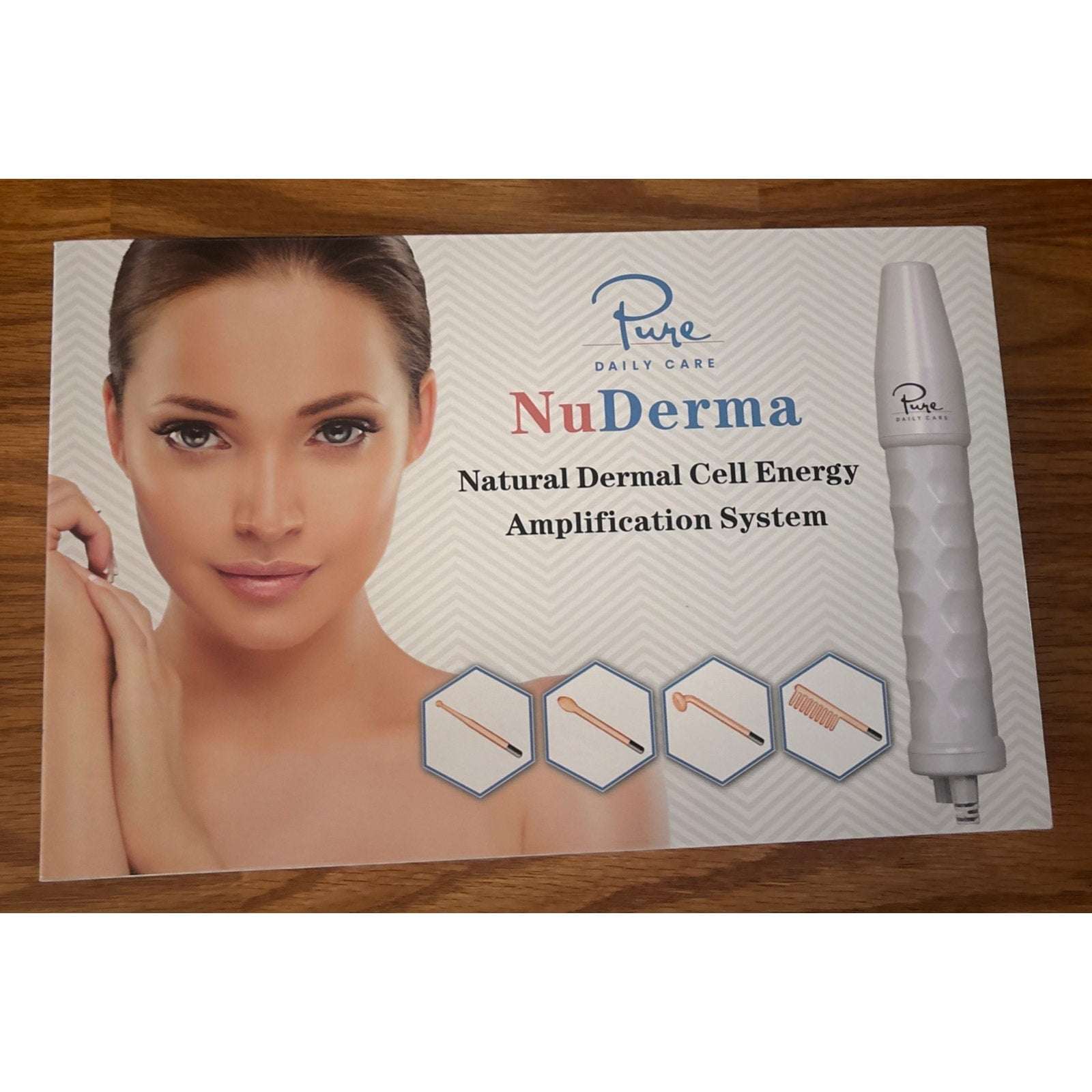 Pure Nuderma Daily Care Skin Therapy Machine with 4 Neon Wands for Skin & Hair