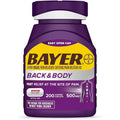 BAYER Back & Body Aspirin Pain Reliever Fast Relief 500 mg 200 Coated Caplets