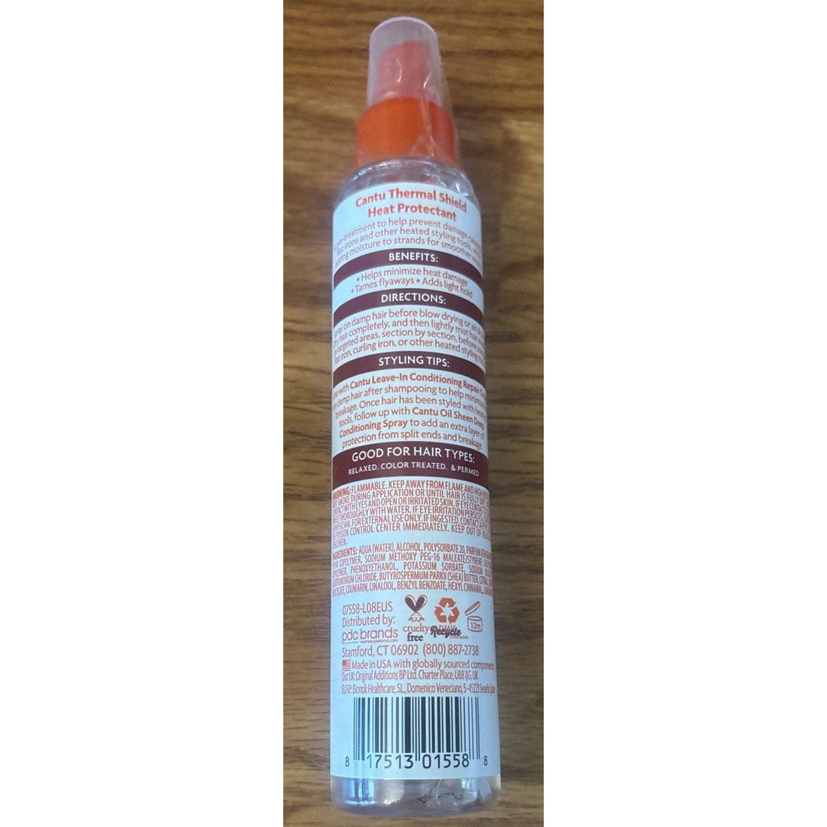 2-PACK CANTU Shea Butter Thermal Shield Hair Heat Protectant, 5.1 fl oz (151 ml)