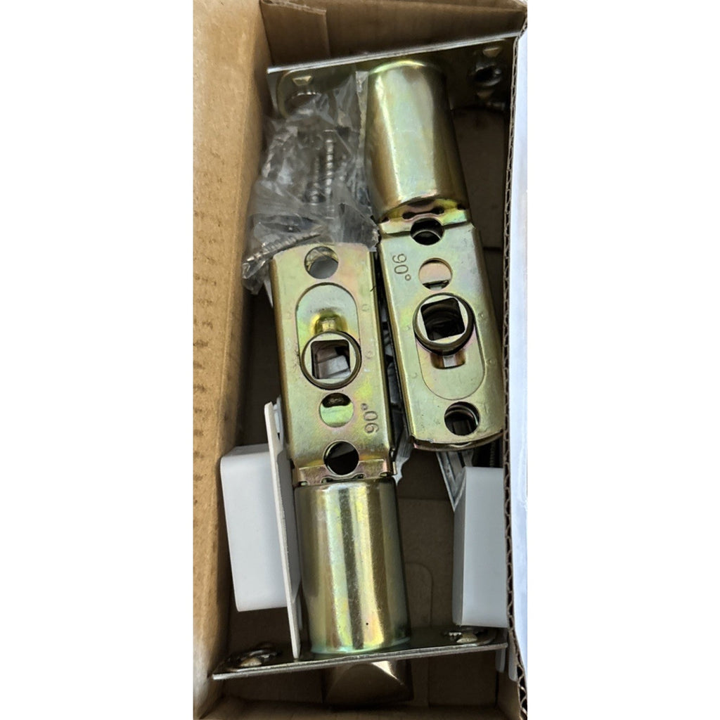2Pk BESTTEN Keyed Entry Door Knob w/ Lock Satin Nickel Round Interior & Exterior