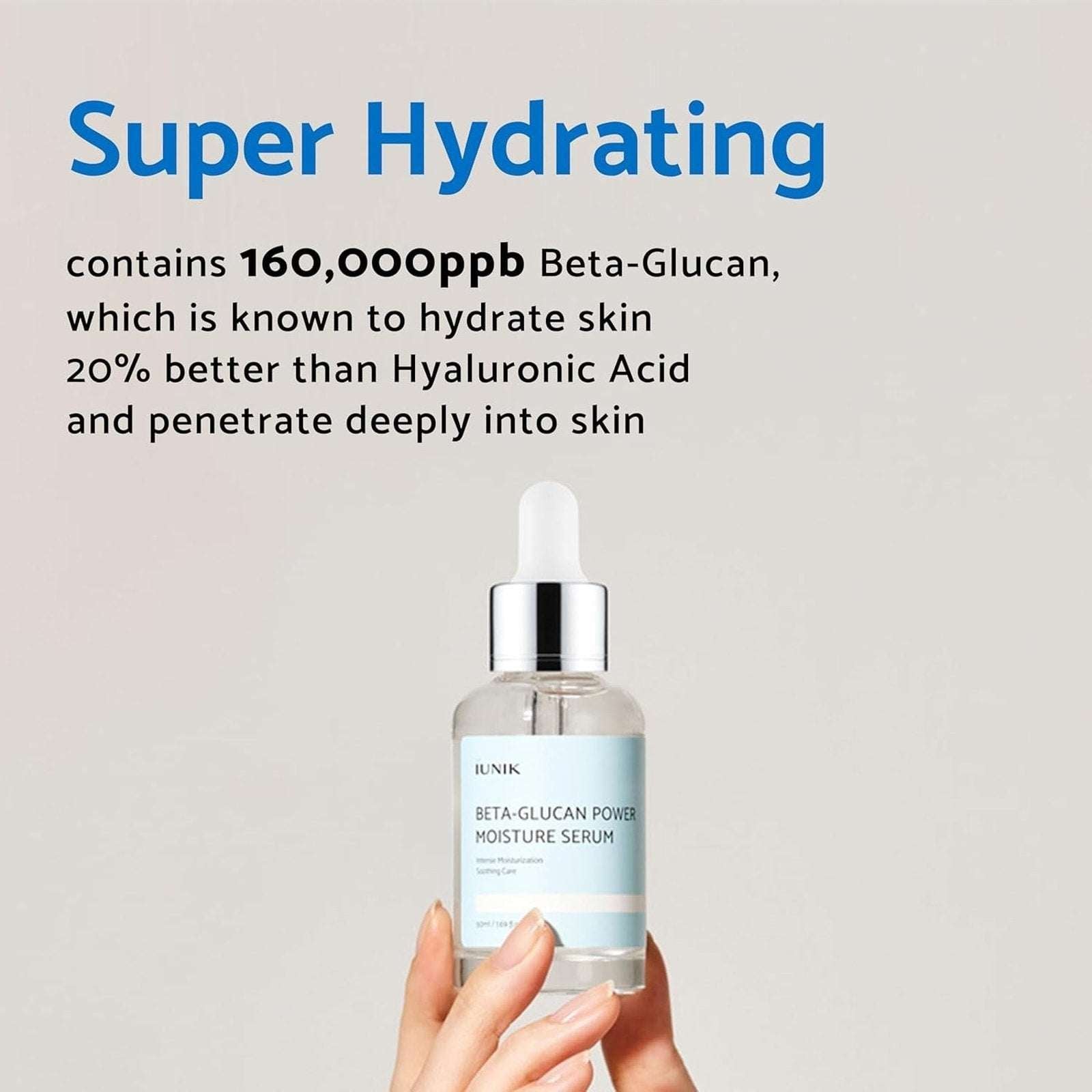iUNIK Beta Glucan Daily Moisture Cream & Power Moisture Serum 60ml 50ml K-Beauty