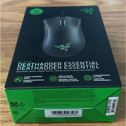 Razer DeathAdder Essential Wired Gaming Mouse Optical Sensor 6400 DPI NEW/Sealed