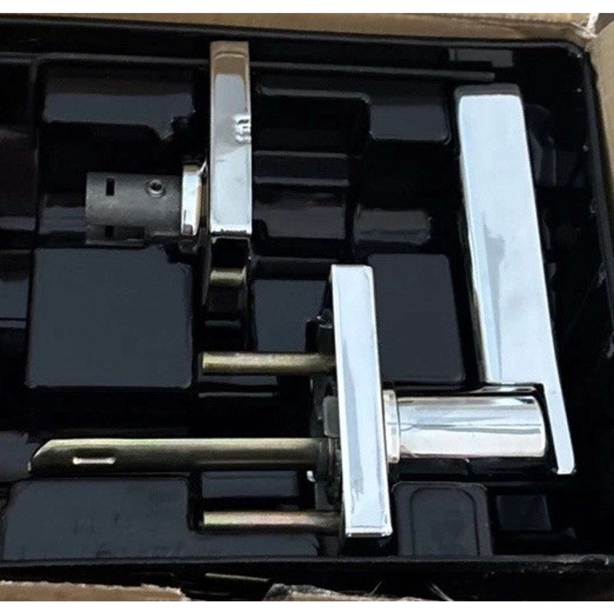 2 Kwikset 92001-605 Casey Passage Hallway Closet Door Square Lever Set in Chrome
