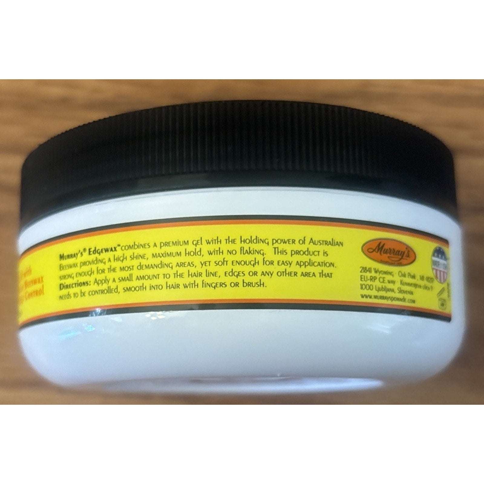 Murray's Edgewax Premium Beeswax Gel Max Edge Control, No Flaking & Non-Sticky