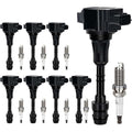8x Ignition Coil UF551 & Iridium Spark Plug Set For Nissan Titan Armada 5.6L V8